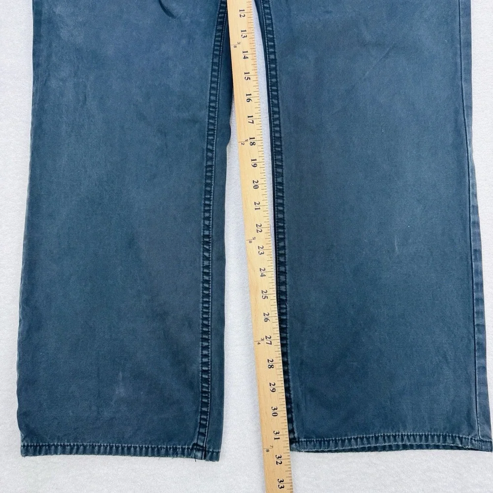 Polo Ralph Lauren Chino 5 Pocket Pants Men 38x32 Navy Distress Straight Red Pony